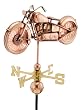 22" Luxury Polished Copper Motorcycle Weathervane