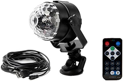 Stage Lights effect 3W Rotating Mini Magic disco ball car DJ Home Party USB socket LED Crystal Magic Ball Lamp DC 5V