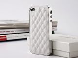 Pandamimi White Deluxe Plastic Chrome Genuine Leather Case... Pandamimi White Deluxe Plastic Chrome Genuine Leather Case...