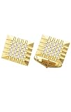 14K Yellow Gold Magnificent Cufflinks with .83 ct. Diamonds-89003