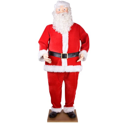 6' Bilingual Animated Santa