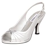 IMAGE OF Dyeables Women's Hannah Sandal,Silver,7.5 M US