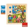 Jumbo D53087 - Holzpuzzle Herbst, 16 Teile