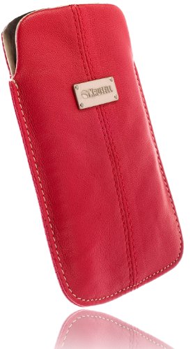 Krusell Luna Leder Etui Tasche f&uuml;r HTC Incredible S rot Preisvergleich