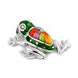 Millacreli Green/Multi-Color Frog Pendant