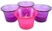 CB Four(4) Piece Set 2-inch LED Flameless Votive Christmas Advent Candles