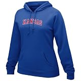 Nike Kansas Jayhawks Ladies Royal Blue Arch Lettering Fleece Hoody Sweatshirt