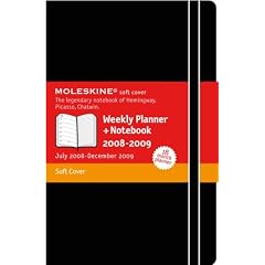 2009 Moleskine Soft Extra Large Weekly Notebook: 18 Months (Moleskine 18 Month Diaries)