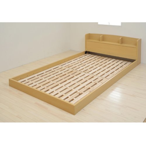 JKプラン 2way宮付フロアーベッドセミダブル ナチュラル yh-174