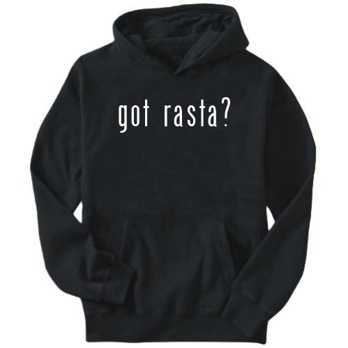Hoodie Mens Black  Got Rasta?  Religions