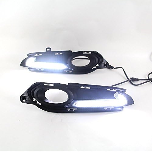2pcs LED Daytime Running Light Super Bright DRL Lamps Kit for HONDA HRV 2014~2015 for Thailand Daylight Fog Bulbs Waterproof