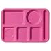 Melamine Pink Cafeteria Tray S/4