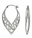 14K Yellow Gold and Sterling Silver Reversible Filigree Earrings