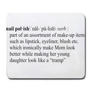 NAIL POLISH Funny Definition (Gotta See it to Believe it -TRUST ME, YOU'LL LAUGH) Mousepad