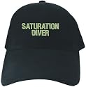 CAPS BLACK EMBROIDERY " SATURATION DIVER FUN "