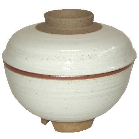 ★電子レンジ専用炊飯茶碗　炊きたて一膳　大盛(一合炊)　粉引釉 [cosme]