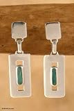 Opal earrings, 'Inca Parallels'