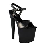 Women's Taboo-709, 7 1/2" Stiletto Heel Ankle Strap Platform Sandall