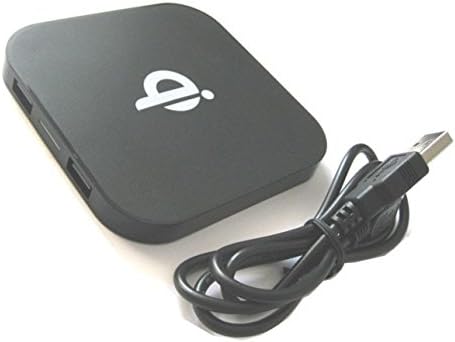 QI Wireless Charger Pad Charging Platform with 2 USB Ports for LG G3/Samsung Galaxy/Nexus/Nokia Lumia and Other QI Wireless Enabled Devices Smartphones