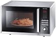 Severin MW 9675 Mikrowelle / mit Grill und Umluft / 800 Watt / Garraum 23 Liter / silber