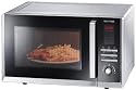 Severin MW 9675 Mikrowelle / mit Grill und Umluft / 800 Watt / Garraum 23 Liter / silber