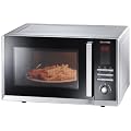 Severin MW 9675 Mikrowelle / mit Grill und Umluft / 800 Watt / Garraum 23 Liter / silber