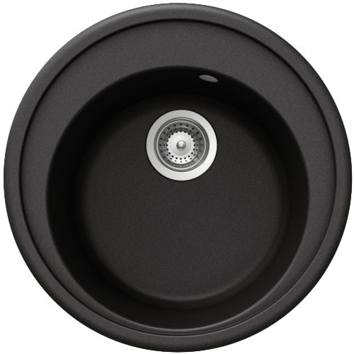 Schock TONR100AGNE Sp&uuml;le Tondo R-100 Auflage, nero
