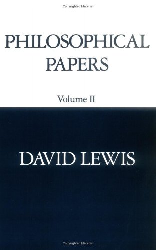 David K. Lewis, Philosophical Papers, Vol. 2