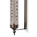 Bjerg Instruments Satin Nickel Finish Adjustable Angle 10 Inch Garden Thermometer
