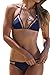 SEXYARN Women's Bandage Mesh Brazilian Triangle String Bikini Set Swimsuit