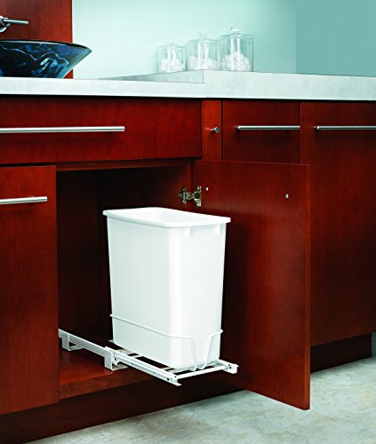 Rev-A-Shelf 20Qt Pull-Out Waste Bin White