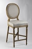 IMAGE OF French Country Medallion Back Counter Stool