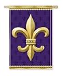 Fleur de Lis Silk Reflections Regular Size Flag