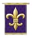 Fleur de Lis Silk Reflections Regular Size Flag