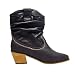 Andres Machado Big & Tall Womens BLACK Soft Boots Plus Sizes