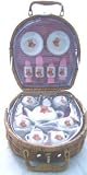 21pc TEA SET IN WICKER BASKET (STYLE AS SUPPLIED)