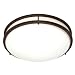Nuvo Lighting 60/908 Glamour 3-Light 13-inch Flush Mount, Old Bronze