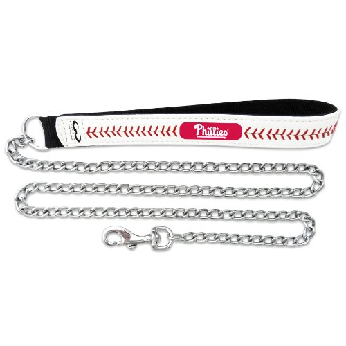 MLB Philadelphia Phillies Baseball Leather Chain Leash, 3.5 mm at Amazon.com