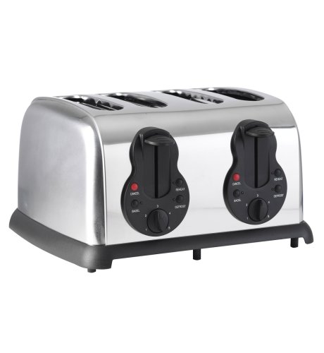 Stainless Steel 4-Slice Toaster