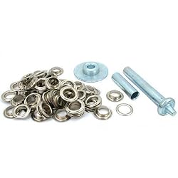 50 Punch Grommets Leatherworking Tent Fabric Tool Kit
