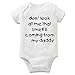 Funny Slogan Super Soft Cotton Baby Onesies Comfy Short Sleeve Bodysuit(6, dad1 New)