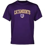 NCAA Western Carolina Catamounts Purple Logo Arch T-shirt