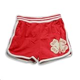 Gold Rush Outfitters - Girls Gym Short, Red, White