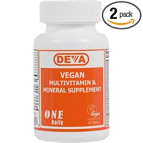 Deva Vegan Vitamins Daily Multivitamin (Pack of 2)