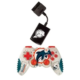 Playstation 2 Miami Dolphins Wireless Game Pad by Mad Catz
