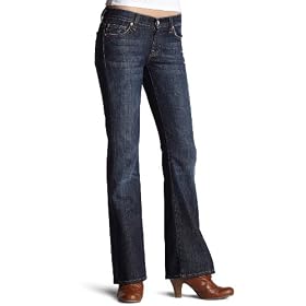 Buy 7 For All Mankind Ladies Short-Inseam Boot Cut in New York Dark by 7 For All Mankind