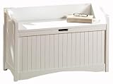 Madison 36"w Lift top Storage Bench, 36"W, WHITE