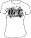 UFC Ultimate Fighting Championship Cage Juniors/Ladies White T-shirt Tee