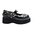 Cute Gothic Shoes Platform Mary Jane Shoes Army Military Shoes Bullets Hardware