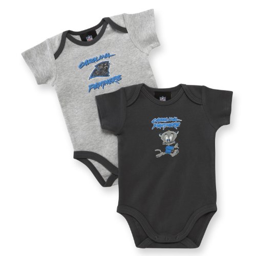 Carolina Panthers Two Pack Bodysuit, 6-9 Months